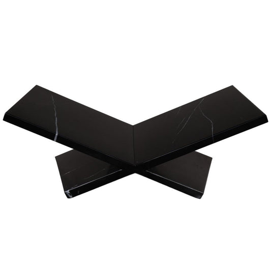8" Black One Tier Bookcase