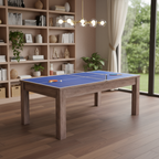 85" Brown Convertible Game And Dining Table