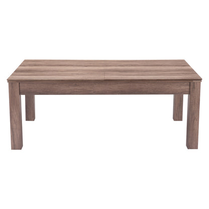 85" Brown Convertible Game And Dining Table