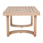 51" Brown Aluminum Outdoor Coffee Table