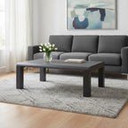 48" Black Aluminum Outdoor Coffee Table