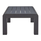 48" Black Aluminum Outdoor Coffee Table