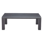48" Black Aluminum Outdoor Coffee Table