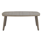 43" Brown Aluminum Outdoor Coffee Table