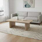 48" Natural Aluminum Outdoor Coffee Table