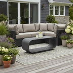 39" Charcoal Aluminum Outdoor Coffee Table