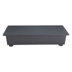 50" Black Aluminum Outdoor Coffee Table