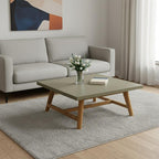 36" Gray Concrete Outdoor Coffee Table