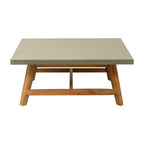 36" Gray Concrete Outdoor Coffee Table
