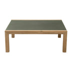 36" Gray Square Concrete Outdoor Coffee Table