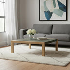 36" Gray Square Concrete Outdoor Coffee Table