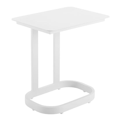 24" White Aluminum End Table