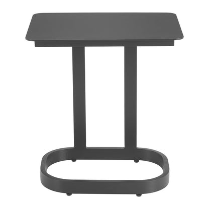 24" Black Aluminum End Table