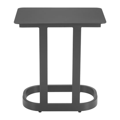 24" Black Aluminum End Table