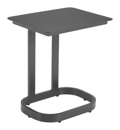 24" Black Aluminum End Table