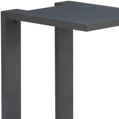 24" Black Aluminum End Table