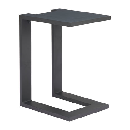 24" Black Aluminum End Table