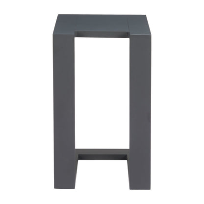 24" Black Aluminum End Table