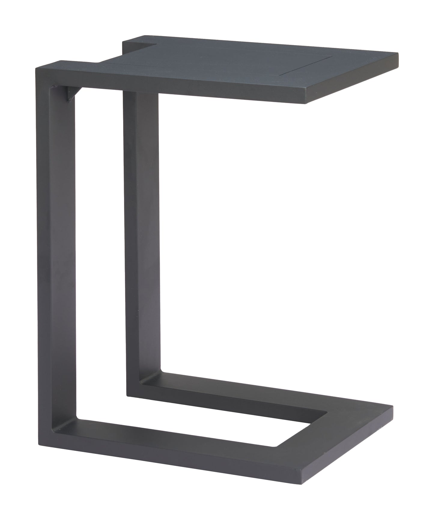 24" Black Aluminum End Table