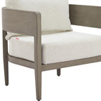 28" Beige Upholstered Arm Chair