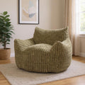 40" Green Upholstered Arm Chair