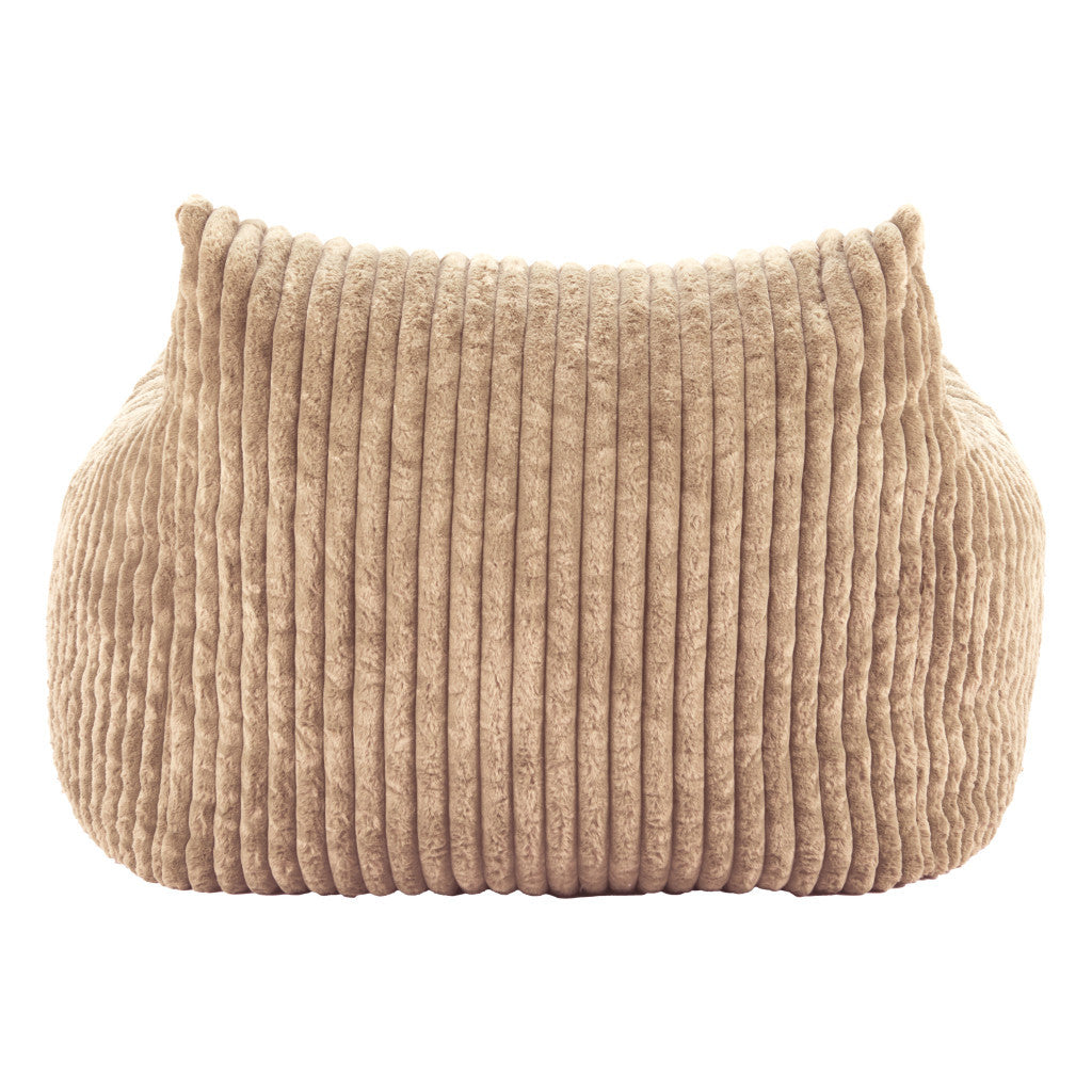 40" Beige Upholstered Arm Chair