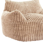 40" Beige Upholstered Arm Chair