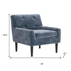 30" Gray Upholstered Arm Chair