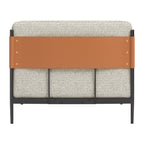 34" Gray Upholstered Arm Chair