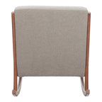 26" Gray Upholstered Arm Chair