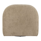 32" Brown Upholstered Swivel Side Chair