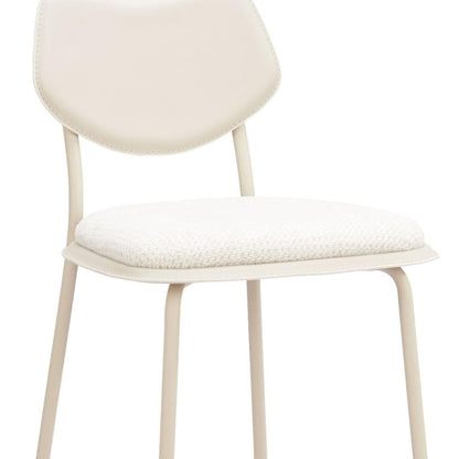 Set of Four 30" Light Gray Fabric Faux Leather and Steel Bar Height Bar Chairs