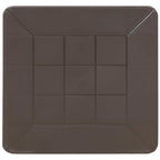 19" Brown Square Plastic Outdoor Side Table