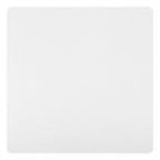 24" White Wood and Steel Square Bar Table