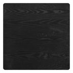 24" Black Wood and Steel Square Bar Table