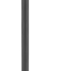 24" Gray and Black Faux Terrazzo and Steel Rounded Bar Table