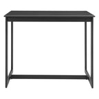 51" Black Aluminum Slat Outdoor Bar Table