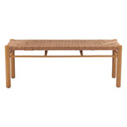 48" Natural and Aluminum Bench