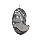 32" Gray Steel Outdoor Egg Chair