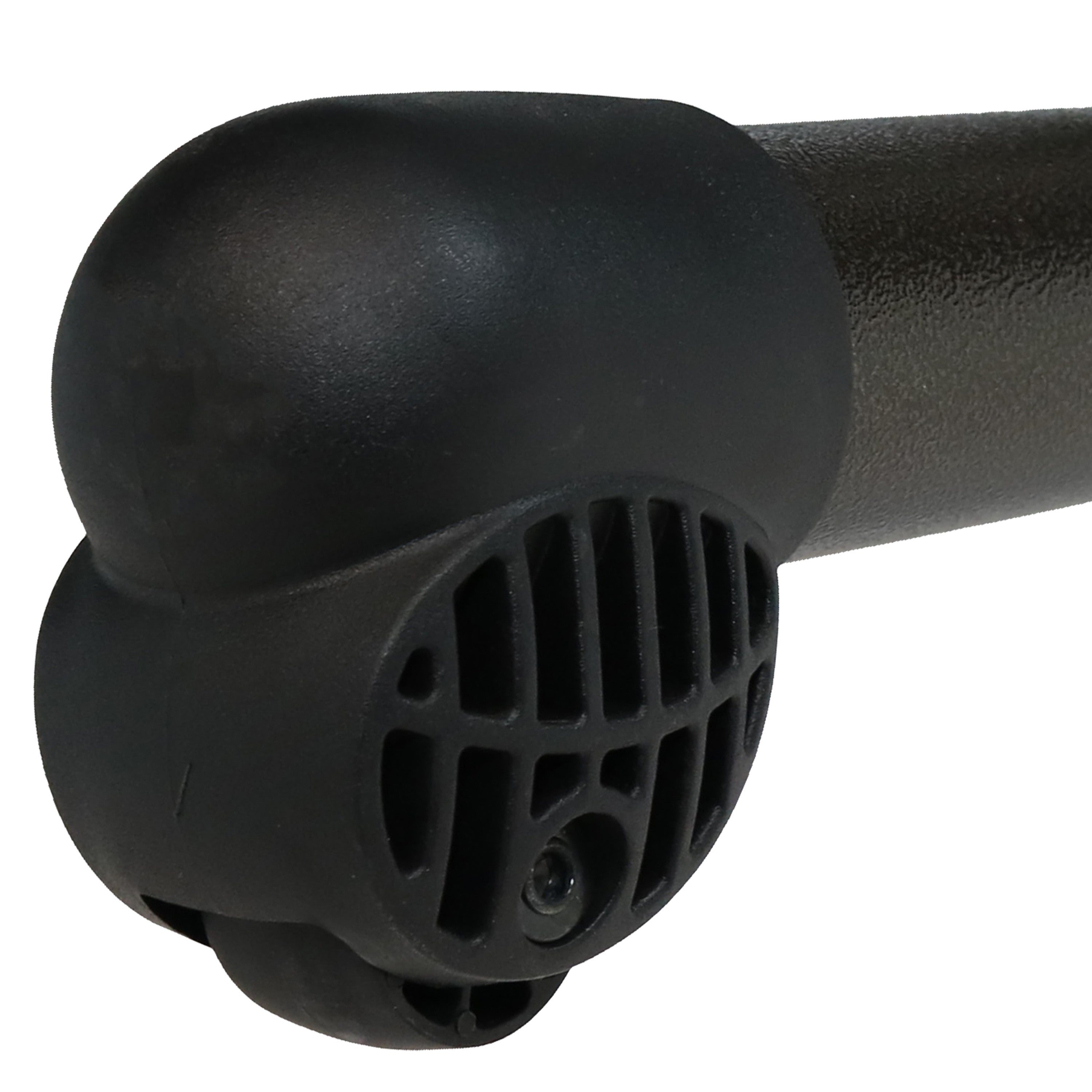 70" Black Steel Sling Outdoor Rocking Chaise Lounge With Canopy