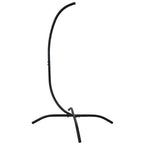 46" Gray Steel Outdoor Egg Chair