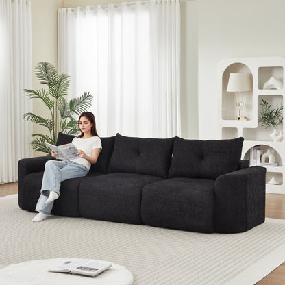 Chenille Sofa for Living Room - 109" Large Modern 3-Seater