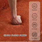 Compression Mahjong Sofa,Convertible Floor Sofa Bed,DIY Boneless Modular Sectional Sofa,No Assembly Required,Circle Fleece Fabric,Modern Oversized Loveseat,Orange