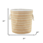 21" Pink Fabric Basket