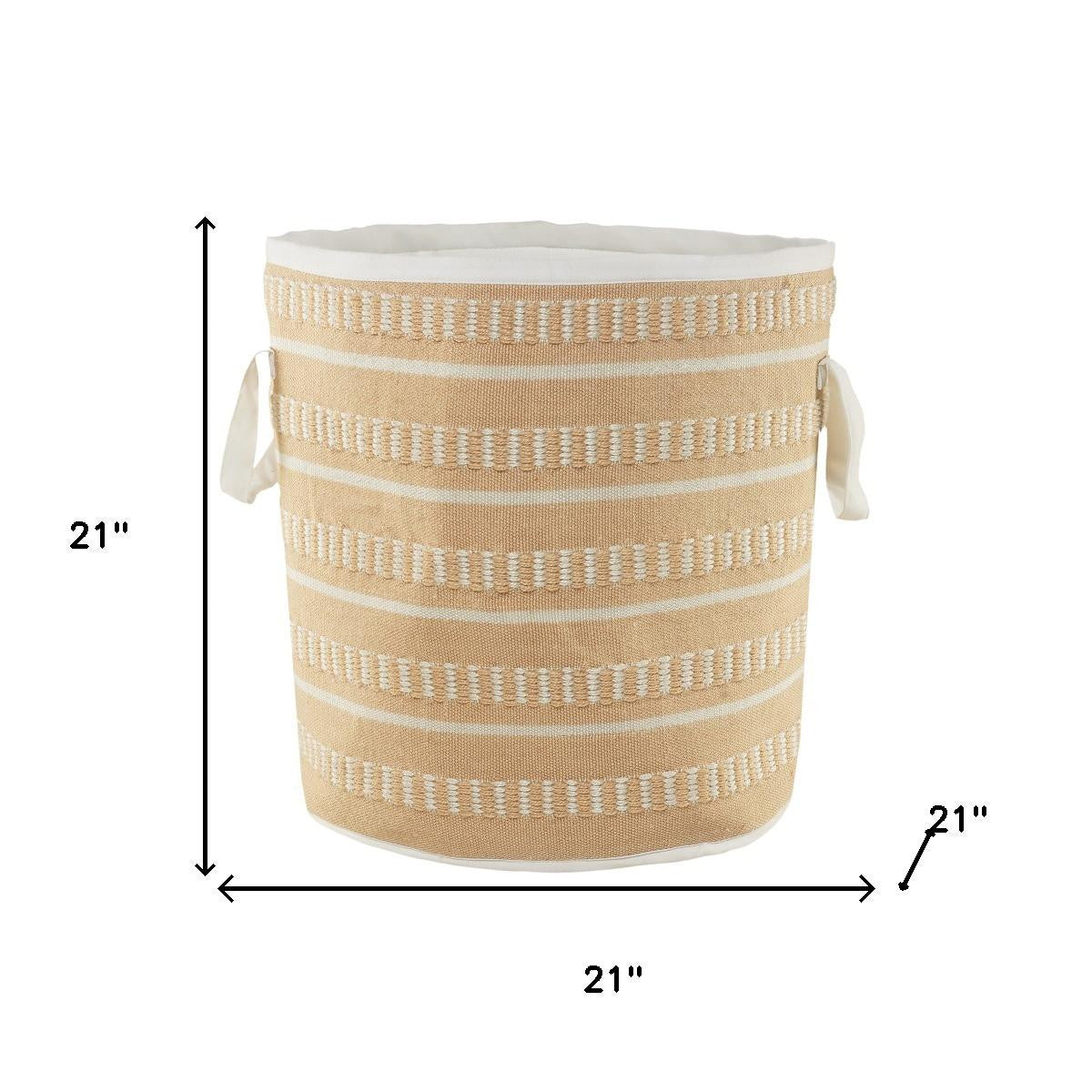 21" Pink Fabric Basket