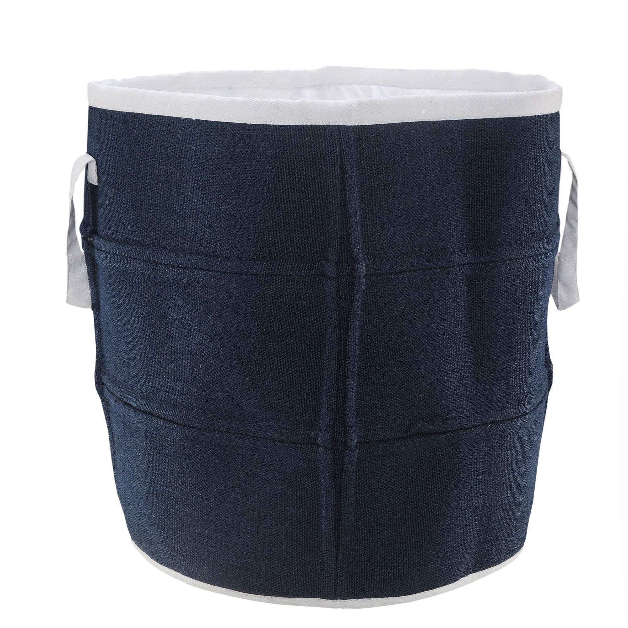 21" Blue Fabric Basket