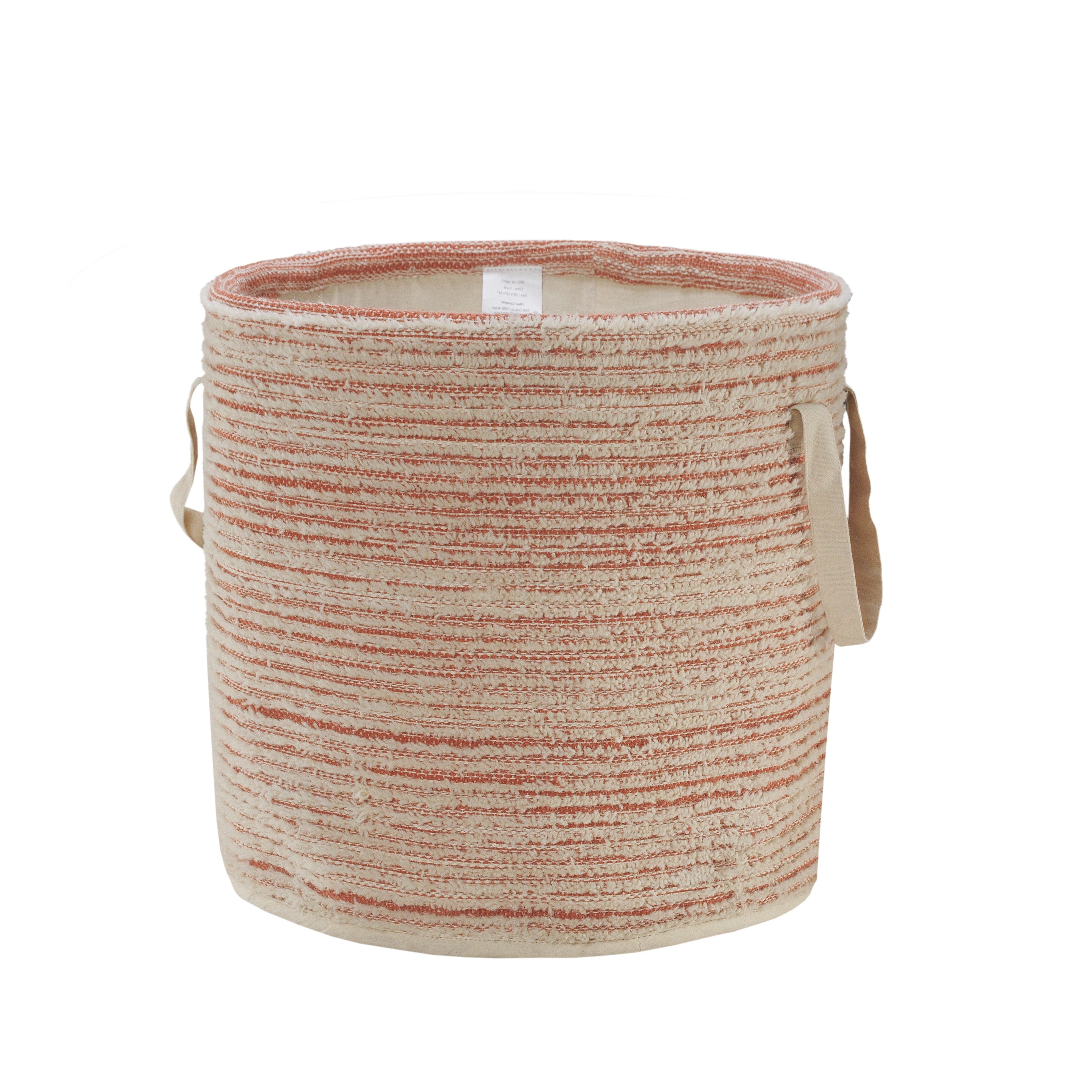 19" Pink Fabric Basket
