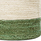 19" White Jute Basket