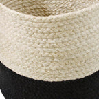 17" White Jute Basket