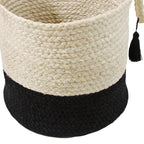 17" White Jute Basket